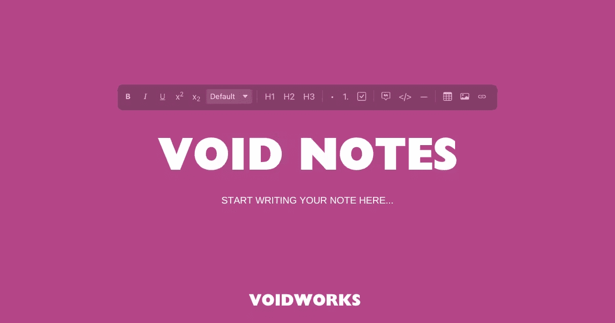 VoidNotes